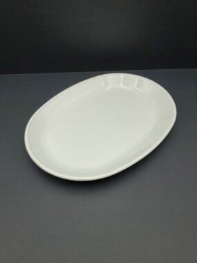 Corningware White Platter Corning P-811 Oval Serving Plate Oblong Serving Dish